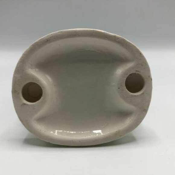 Vintage Porcelain Girl Figurine Carrying Fruit With Lamb, Unmarked 5" - EUC - Picture 10 of 12